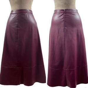 VINCE CAMUTO FIT & FLARE MIDI SKIRT